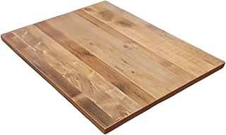 Weathered Luxe Reclaimed Wood Tabletop, Light Brown, Matte Urethane Fini...
