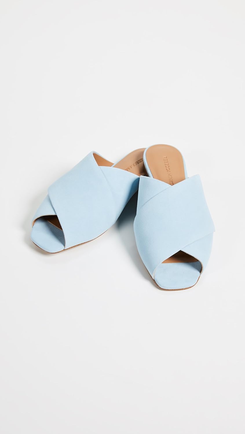 Rebecca Minkoff Women's Anden Peep Toe Flats, Cloud, 8.5 M US - Image 6