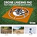 Universal Drone Landing Pad - Eco-Friendly & Portable Ground Mat for DJI, Holy Stone, Potensic Drones (Fits All Models) (Brown)