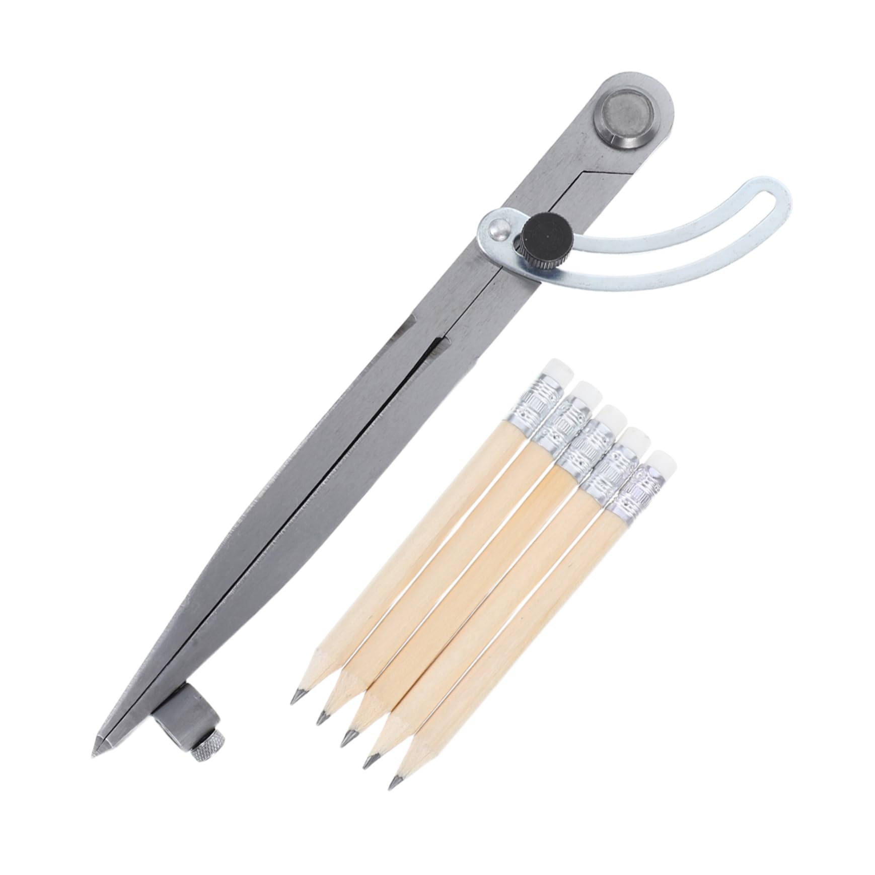 1set Compasso Da Disegno Professionale Con Portamatite Matite Strumento Di Precisione Per Geometria e Lavorazione Del Misurazioni Accurate e Versatile Per Progetti Di Design