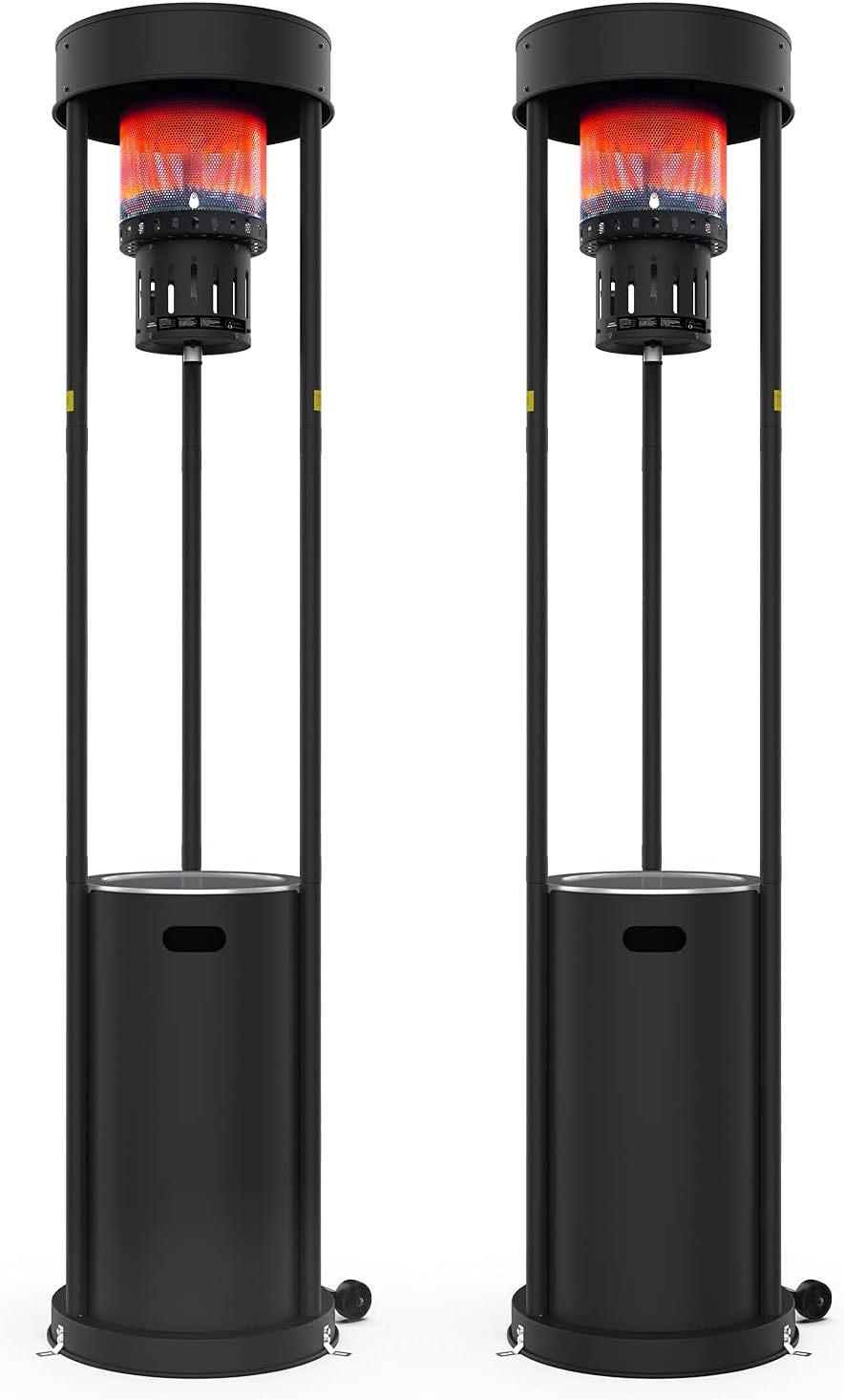 Terra Hiker 55,000 BTUs Outdoor Patio Heater, Commercial Gas Heater, Standing Garden Heater with Wheels for Restaurant, Bar, BBQ, 15-Minute Assembly (2)