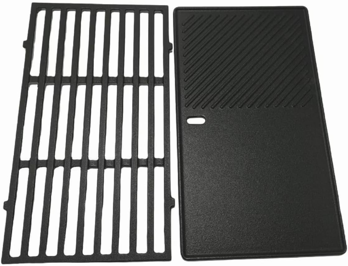 Professional Replacement for Weber Spirit I & II 200 Series - E-210, E-220, S-210, S-220 Burner Flame Cooking Grills (Burners & Heat Plate)