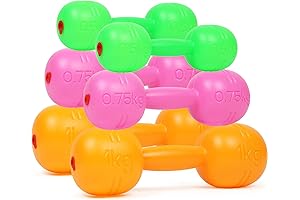 Kids Dumbbells Kit | Plastic Weightlifting Toys for Exercise and Playtime