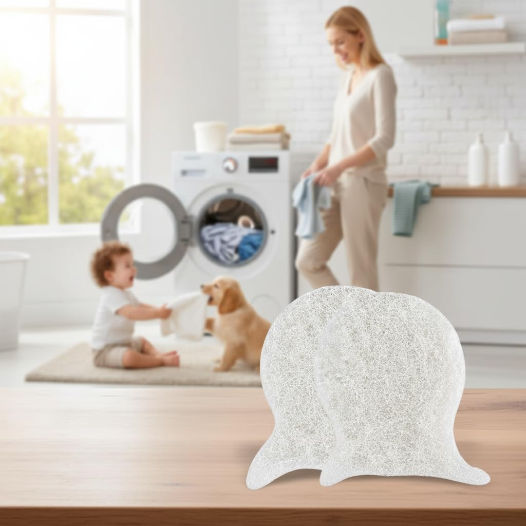 Reusable Pet Hair Remover for Laundry – 10-Pack Hair Lint Catcher for Washing Machine & Dryer, Effectively Removes Pet Hair from Clothes, Bedding & All Fabrics (White & Blue) — view 2