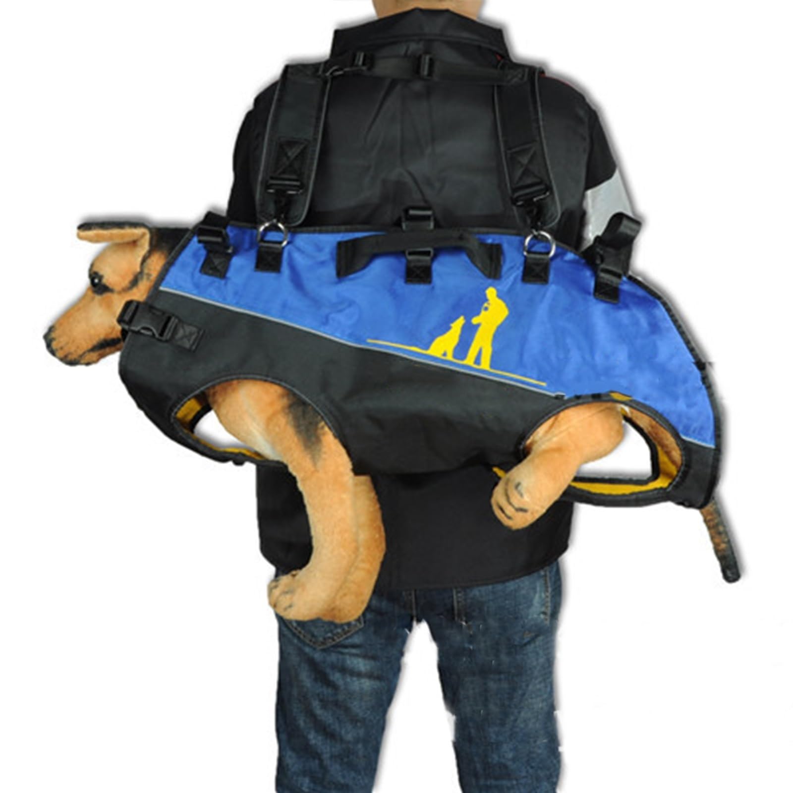 Mochila transportadora para perros grandes, diseño frontal ajustable para mascotas de 15 a 40 kg, ideal para personas mayores, perros con problemas articulares o artritis