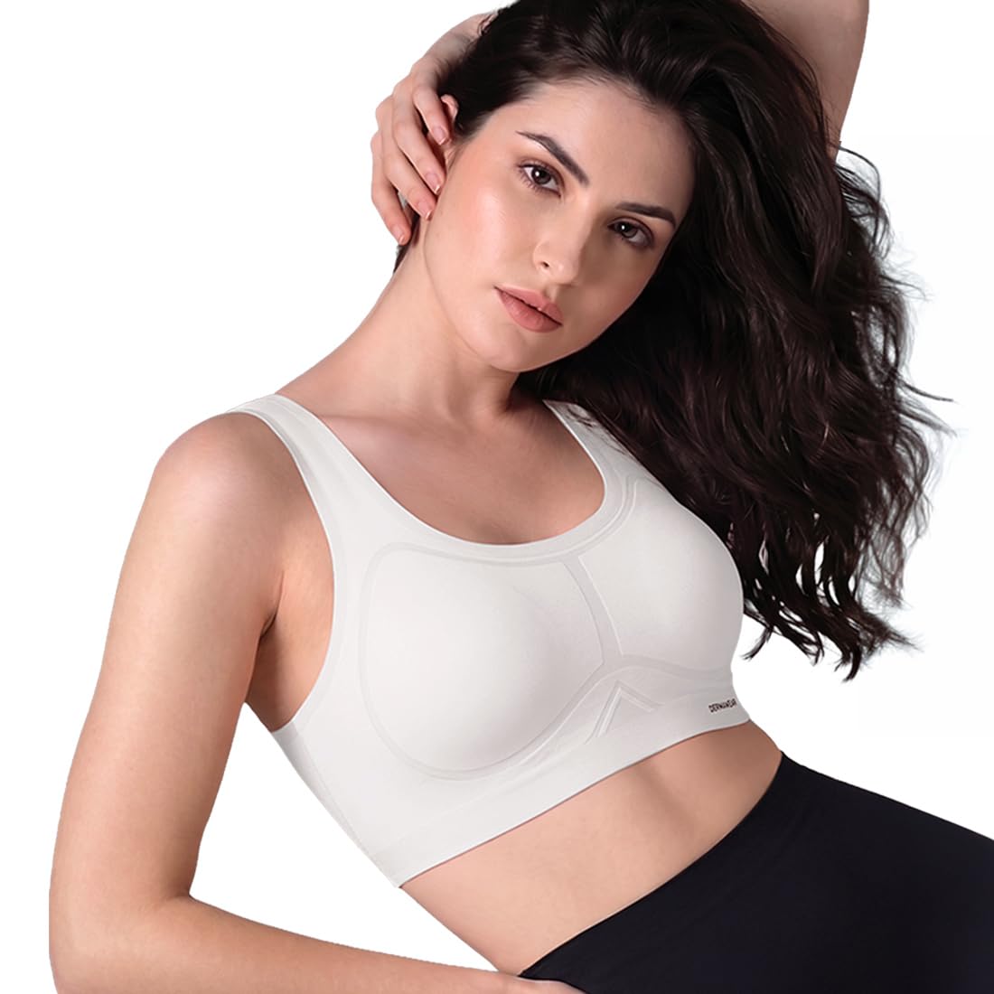 dermawear Women's Invism Cotton Bonded V-Notch, Non Wired Extra Soft Non-Padded Bra-picture-15