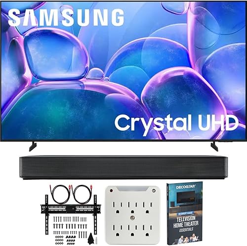 Samsung UN70U7900FFXZA 70 pulgadas U7900 Series UHD 4K Smart Tizen TV 2025 con barra de sonido LG Bluetooth altavoz inalámbrico, soporte de pared