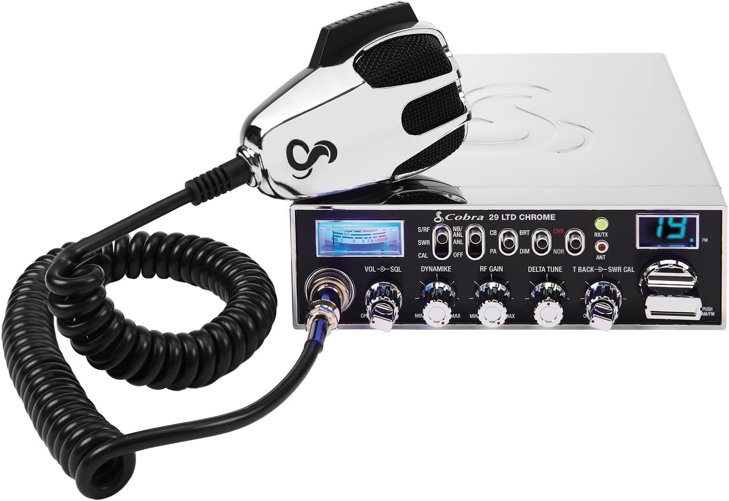 Cobra 29 LTD Chrome AM/FM Professional CB Radio - Easy to Operate