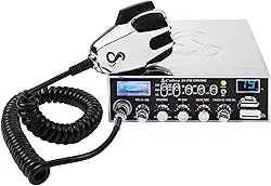 Cobra Rádio CB profissional 29 LTD Chrome AM/FM – Fácil de operar, rádio de emergência, canal instantâneo 9, saída de 4 watts, 40 canais completos, receptor ajustável e calibração SWR, cromado