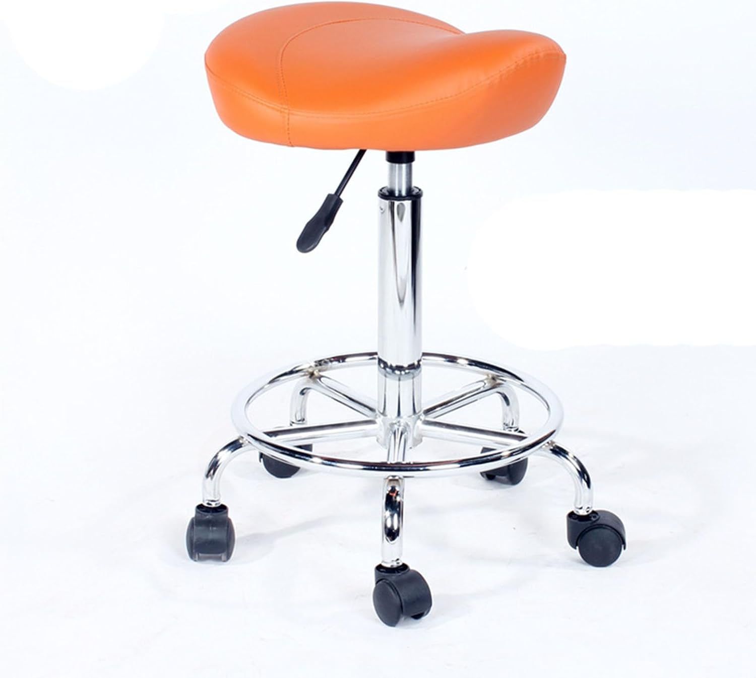 Adjustable Ergonomic Saddle Stool with Back - Ideal for Esthetician, Tattoo, Dental, Medical Clinics, Studios, Salons, Offices & Home Use - Comfort & Support Chair