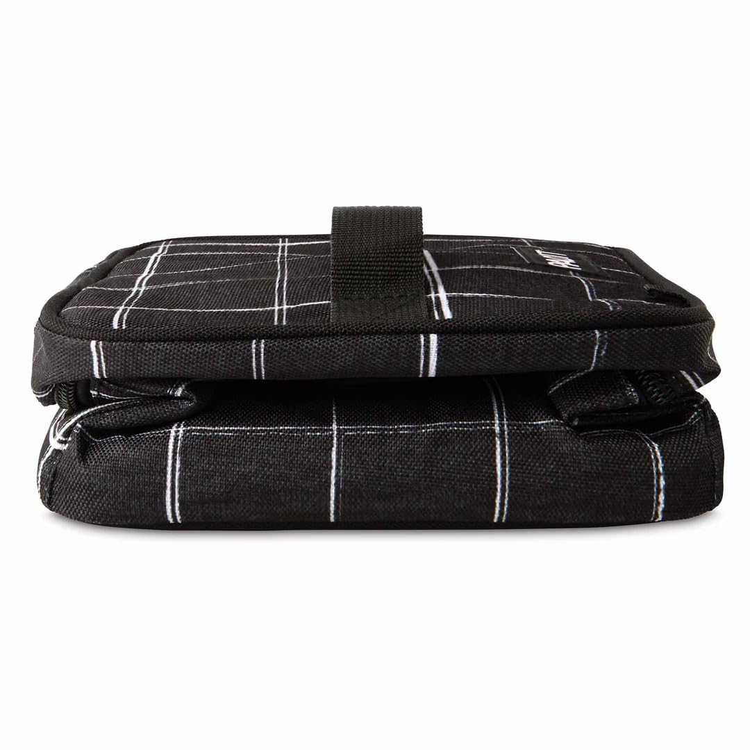 PackIt Refroidisseur de biberons congelable pour Lait Maternel et préparation, Grille Noire, construit avec la Technologie EcoFreeze®, Pliable, réutilisable, Fermeture éclair et poignée supérieure,