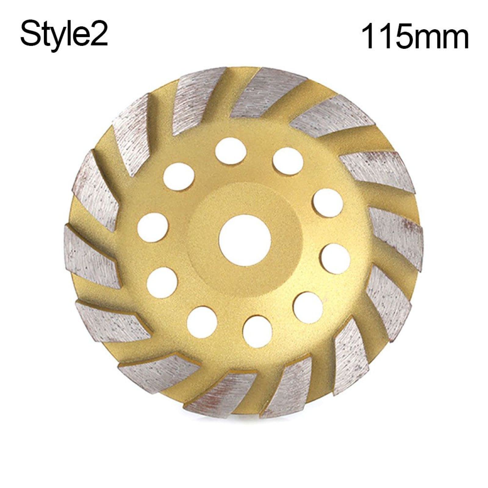 Diamentowa tarcza szlifierska， Diamentowa tarcza tnąca 115/125 mm Ultracienka wielofunkcyjna stal stop żelaza diamentowa tarcza tnąca do metalu ostra tarcza szlifierska do lutowania(115mm Style2)