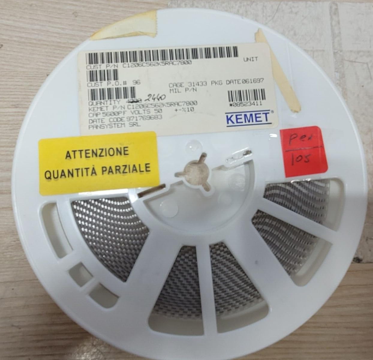 (2440 PCS) C1206C562K5RAC KEMET