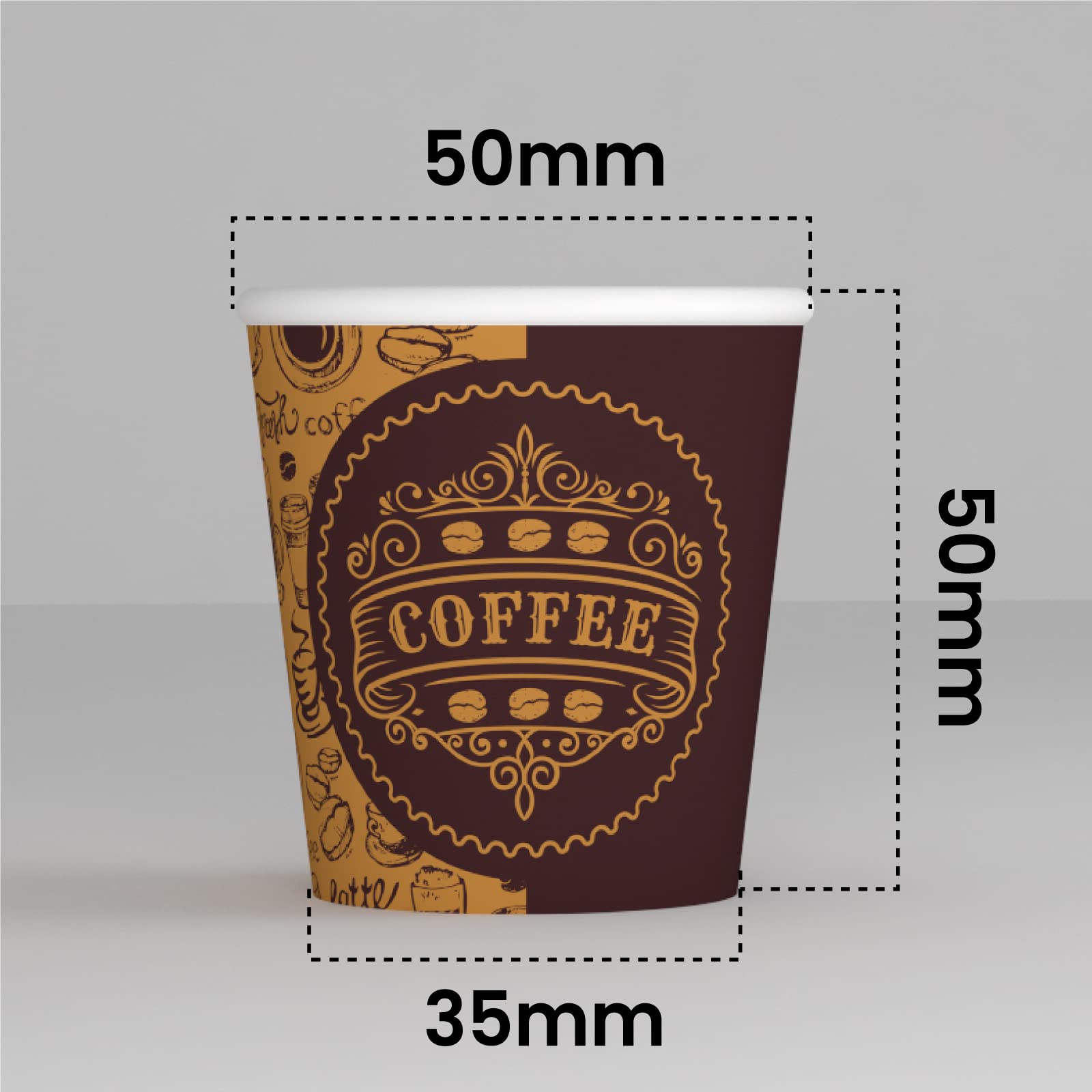 1000 Bicchierini in Carta per caffè 65ml ASPORTO PubCUP con COPERCHIO in carta Bicchieri Ecologici Biodegradabili Monouso Piccoli Asporto Bevande Calde + 1000 coperchi