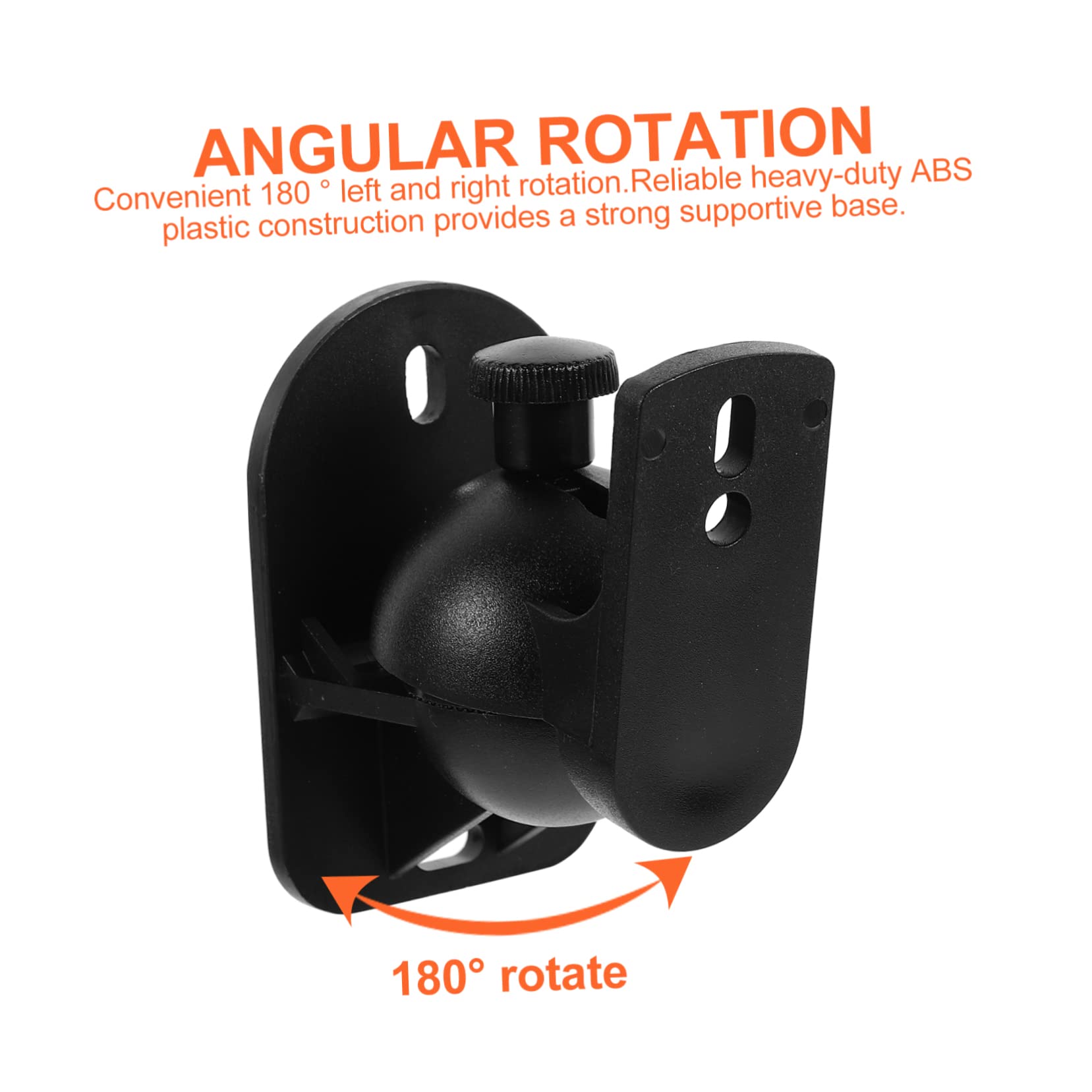 Support Mural pour Enceinte 6 Pièces en Abs Angle Réglable 20° et Construction Robuste pour Installation Audio Surround à Domicile