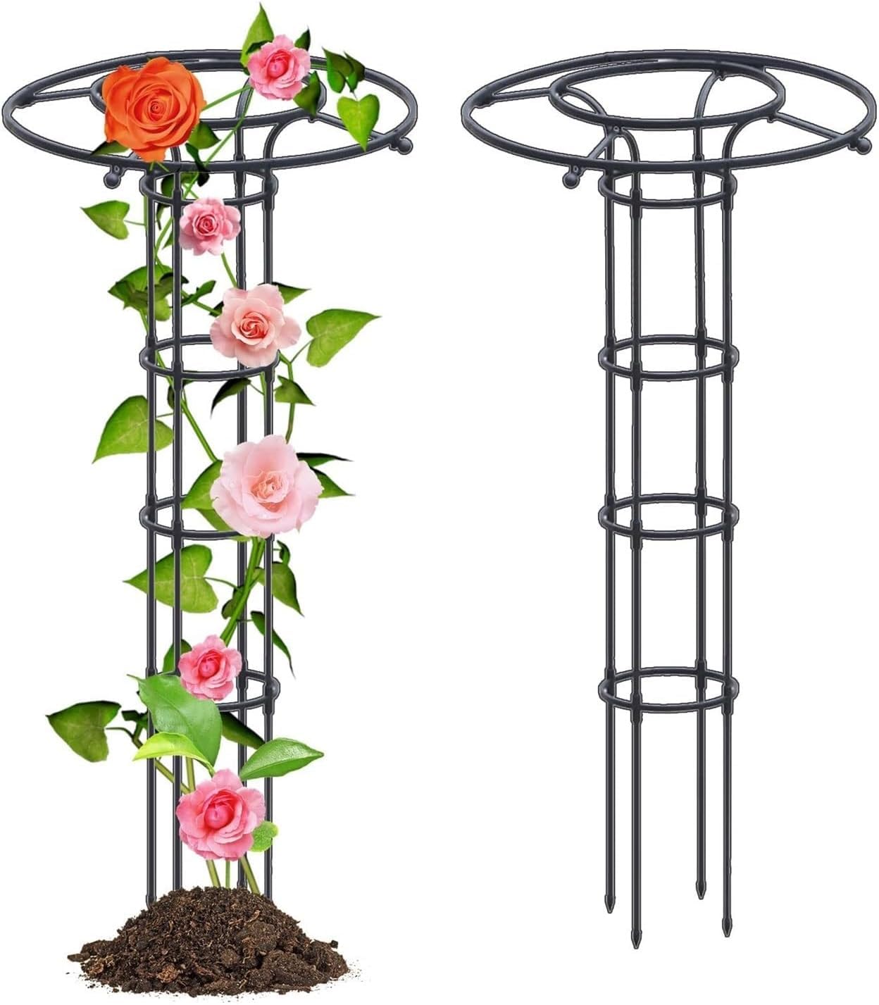 Treillis obélisque 150cm pour plantes grimpantes et fleurs de jardin