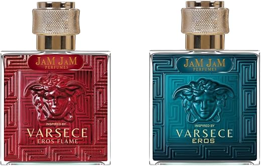 Perfume Luxury Men’s Fragrance Combo - Inspired by Varsece Eros &amp; Eros Flame | Long Lasting Eau de Parfum (EDP) | Fresh Mi...