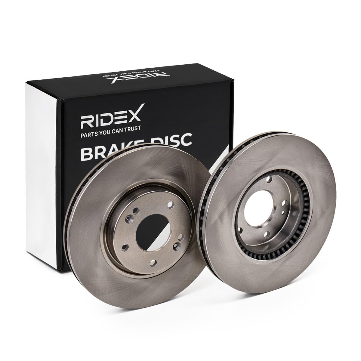 RIDEX 82B0251 2x Disco de freno Delantero sin tornillos Compatible con KIA CEE`D Sportswagon JD