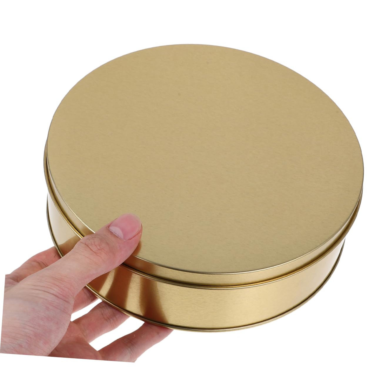 HEALLILY 4pezzi Scatole Per Biscotti Di Natale Coperchio Scatole Per Biscotti Di Natale Ronde in Metallo Per Contenitori Decorativi Dolcetti Per Feste Barattoli Per Dorati