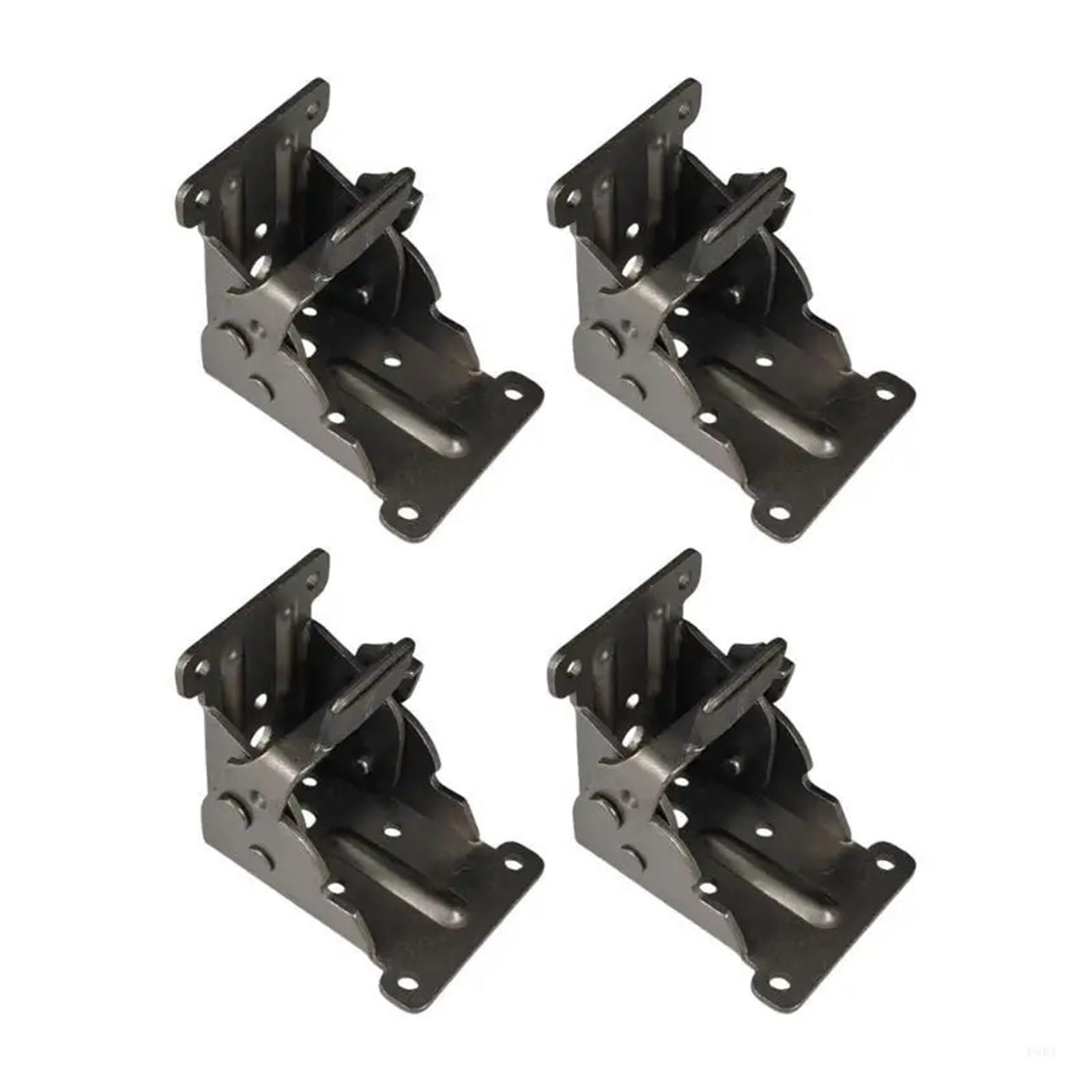 Folding Table Leg Bracket 6Pcs 90 Degrees Chair Brackets Hinge Self-Locking Extension Support Hinges Easy to Use(Black)