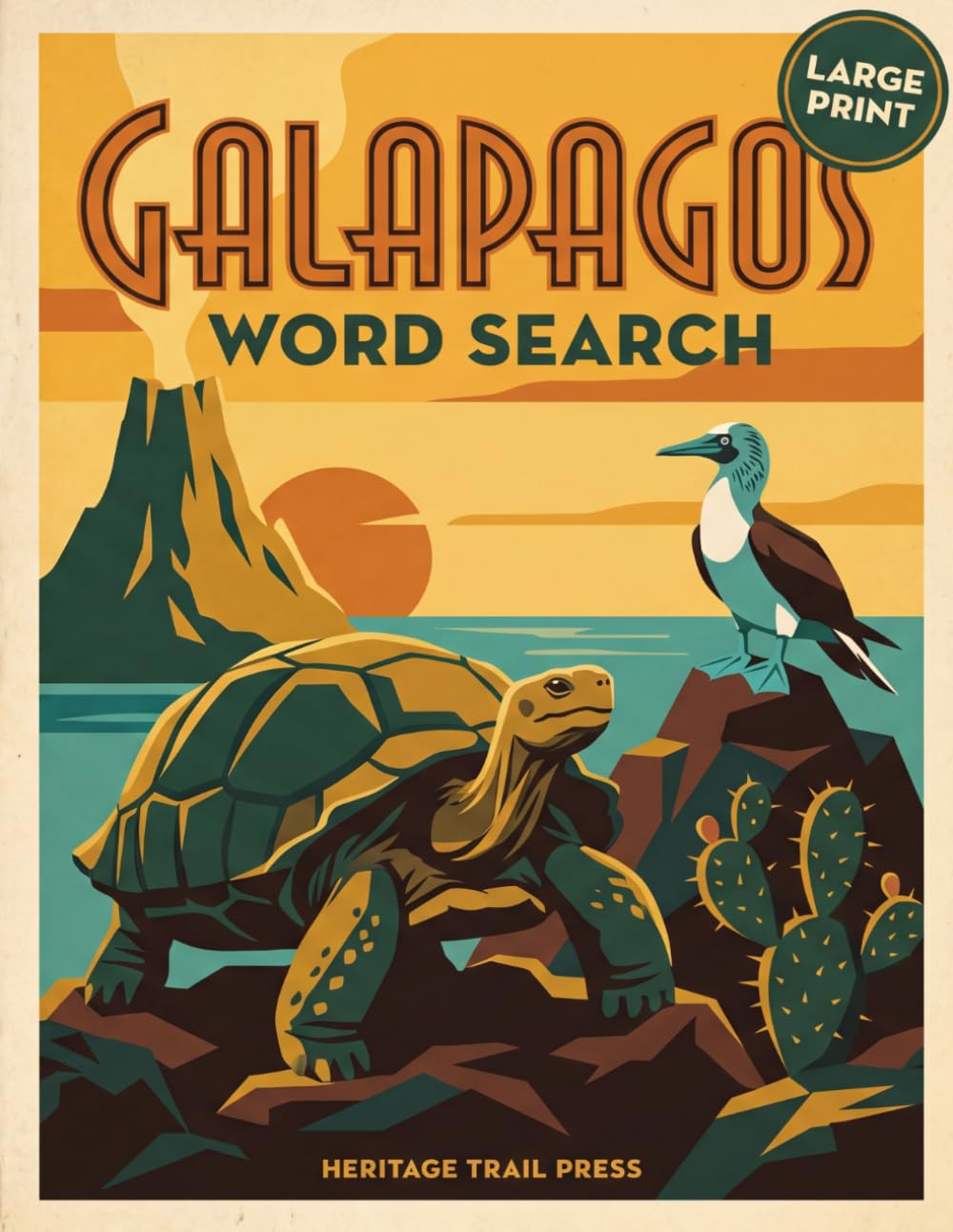 Galápagos Word Search: 100 Large Print Puzzles for Adults — A Wildlife & Island Nature Keepsake (World Heritage Word Search)