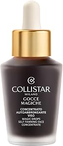 Collistar Magic Drops Face, Self-Tanning Concentrate, Fast Effect, Intense Tan, Natural and Luminous in Less than an Hour, No Stains, 30 ml