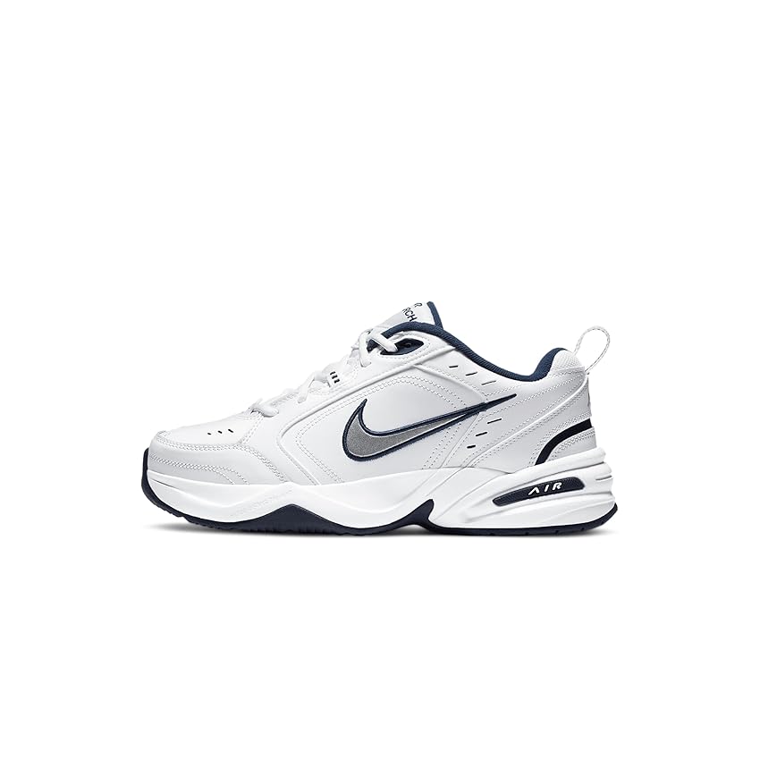 Nike Air Monarch Iv, Scarpe da ginnastica Uomo, Bianco White Metallic Silver Midnight Navy 445, 42 EU