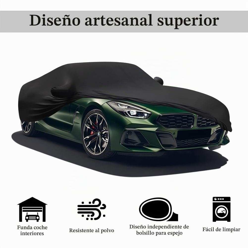 Funda de coche deportivo para interiores, protección completa, compatible con BMW Z4/Z4M E85 E86 E89 G29 tela elástica de terciopelo suave, a prueba de polvo, transpirable, antiarrugas, para