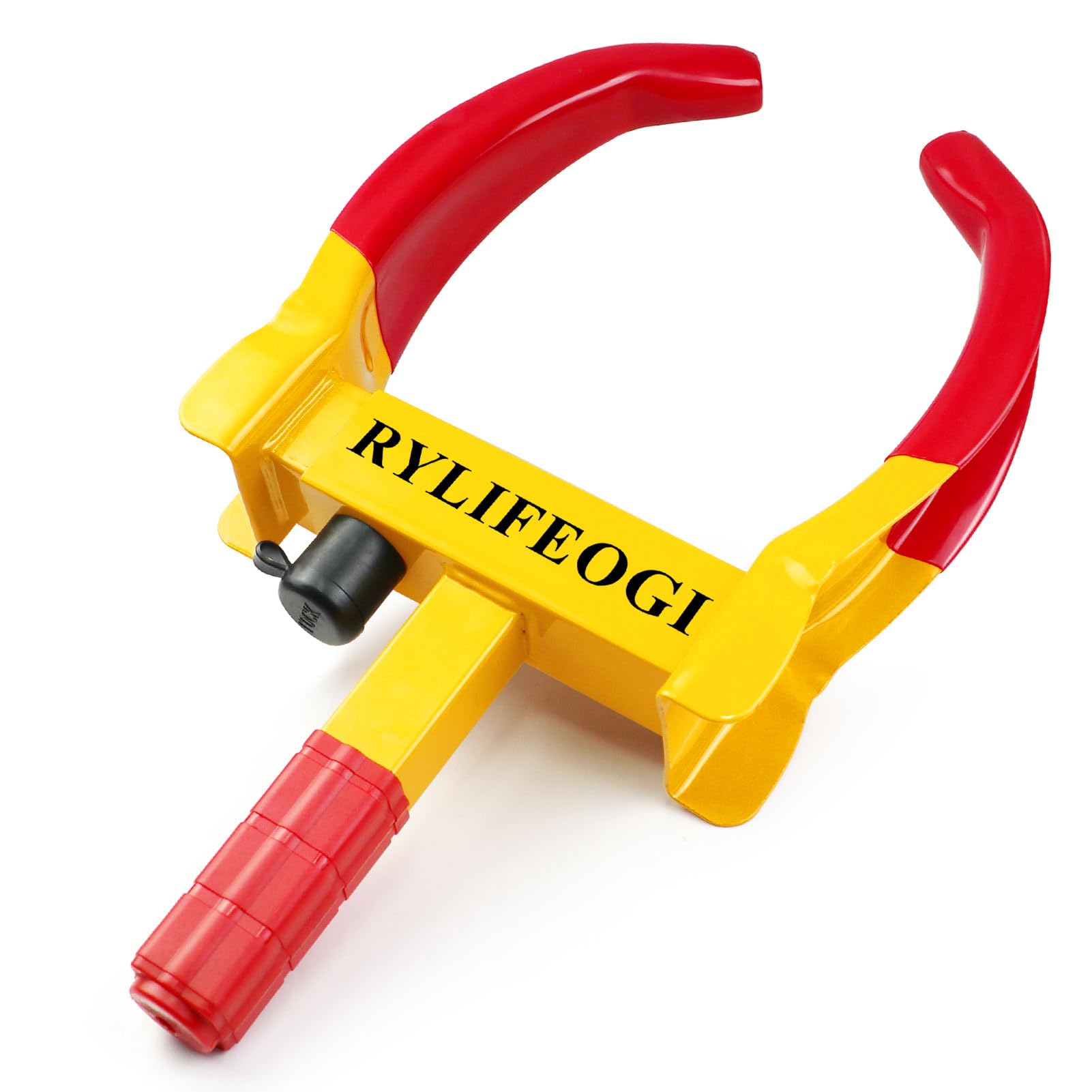 Wheel Clamp, Heavy Duty Wheel Lock Anti-Theft Security 9 Holes 3 Keys Universal for Car, Caravan, Trailer