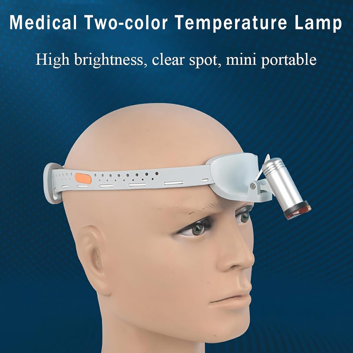 Reflektor dentystyczny LED, bezprzewodowa medyczna lampa czołowa, regulowany filtr optyczny, temperatura barwowa 3500 K - 6000 K, jasność 30000 lm do stomatologii i chirurgii ENT