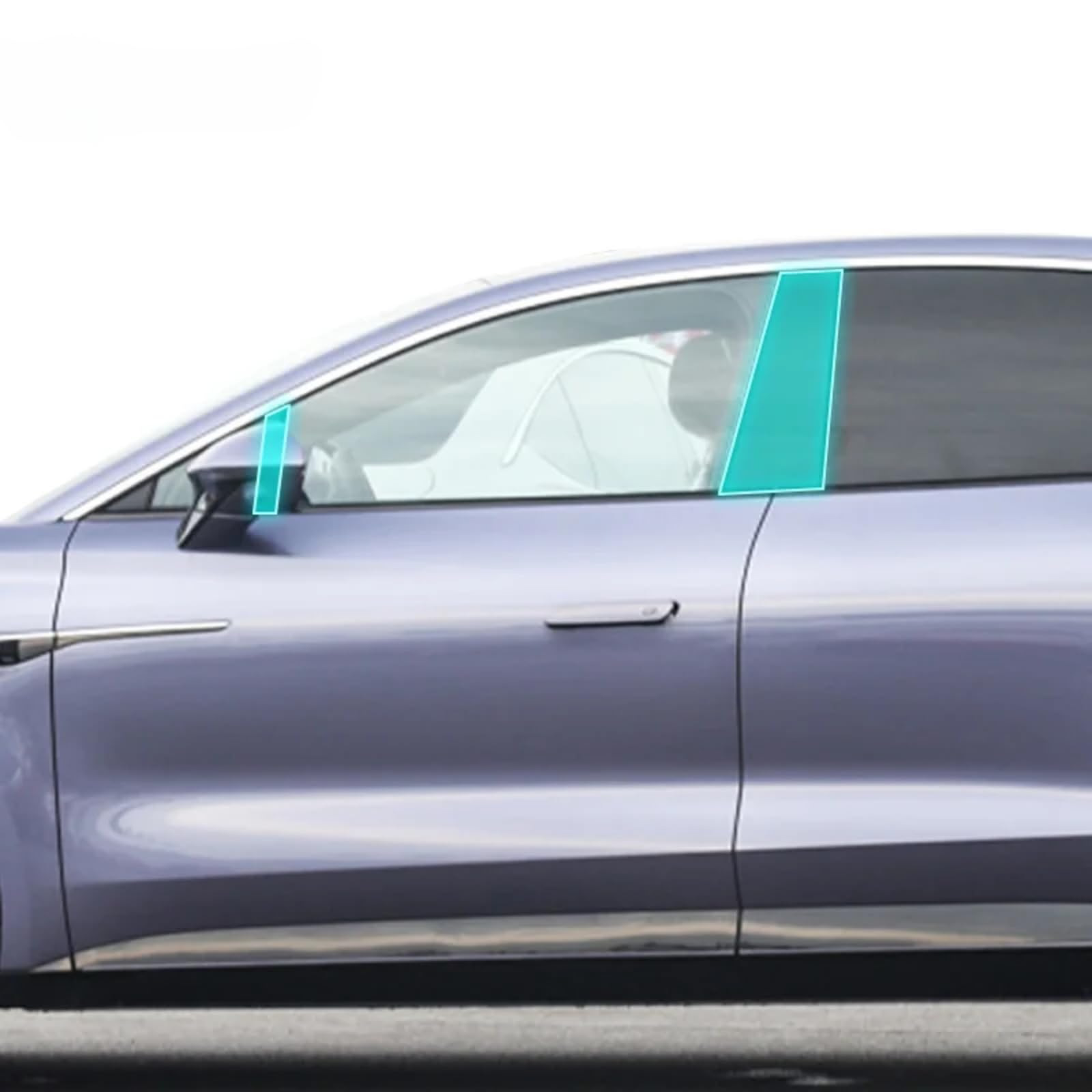 Pellicola protettiva per carrozzeria auto B C per lunotto della finestra con membrana anti-graffio TPU PPF, accessori per auto Rising Auto F7 EP35 2023 (fibra di carbonio)