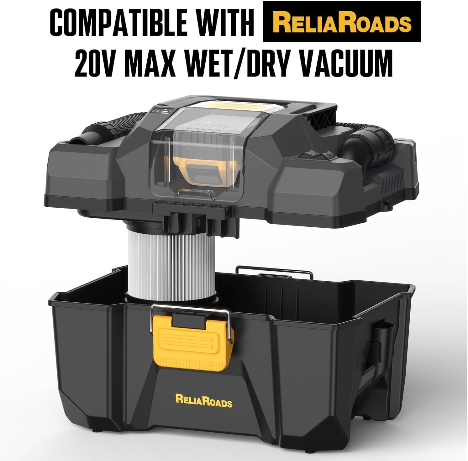 ReliaRoads RCSV-20 Vacuum Filter Replacement for ReliaRoads 20V Cordless Wet/Dry Vac