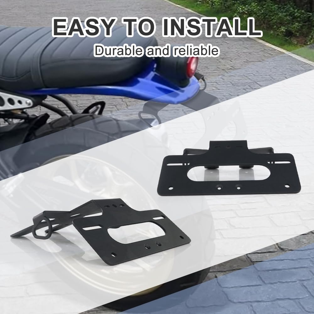 Xitomer Fender Eliminator Compatible with XSR-125 2021 2022 2023 2024 2025 2026 XSR-125 Accessories, License Plate Bracket Tail Tidy with LED Light