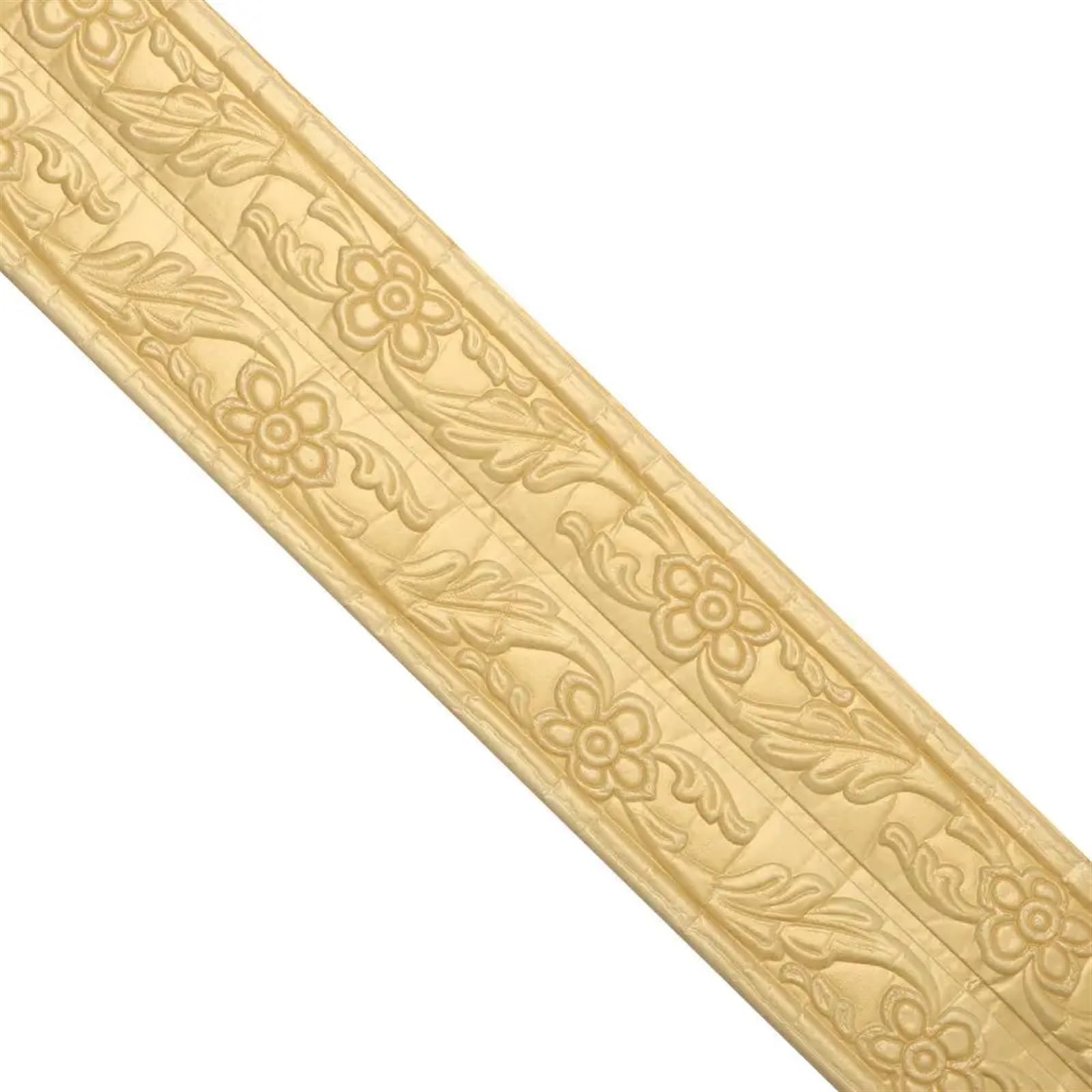 Yxinaer Gold Dado Rail Self Adhesive Adhesive Ceiling Decorative Strip Waterproof Wall Stickers Baseboard Wallpaper Home Decoration Border Skirting(Gold)