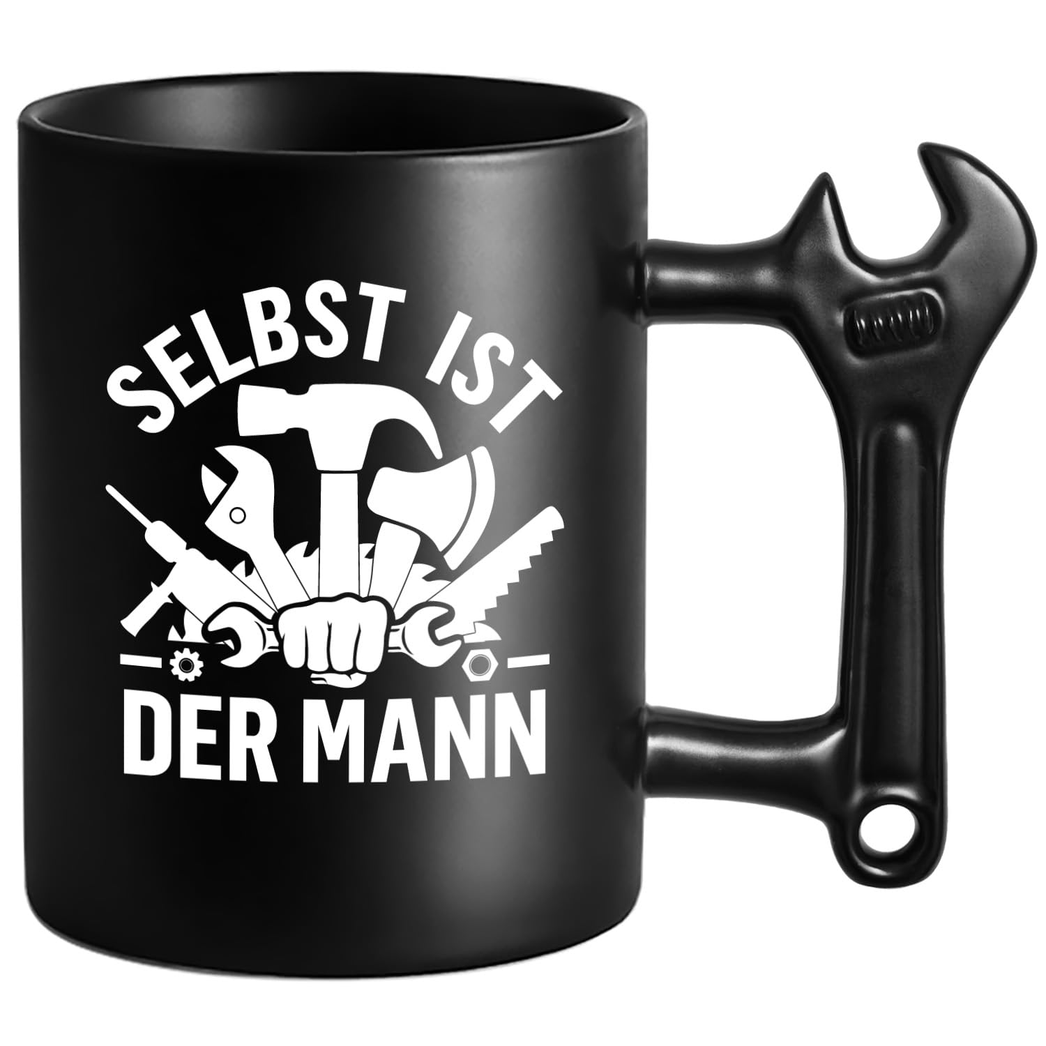 Papa Tasse mit Schraubenschlüssel Griff, Wenn Papa Es Nicht Reparieren Kann Kaffeetasse für Vater Männer Geburtstagsgeschenk Weihnachten Vatertag Geschenk