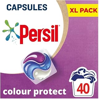 Persil Colour Protect 3 in 1 Washing Capsules keeps colours bright for outstanding stain removal in quick & cold washes 40 washes