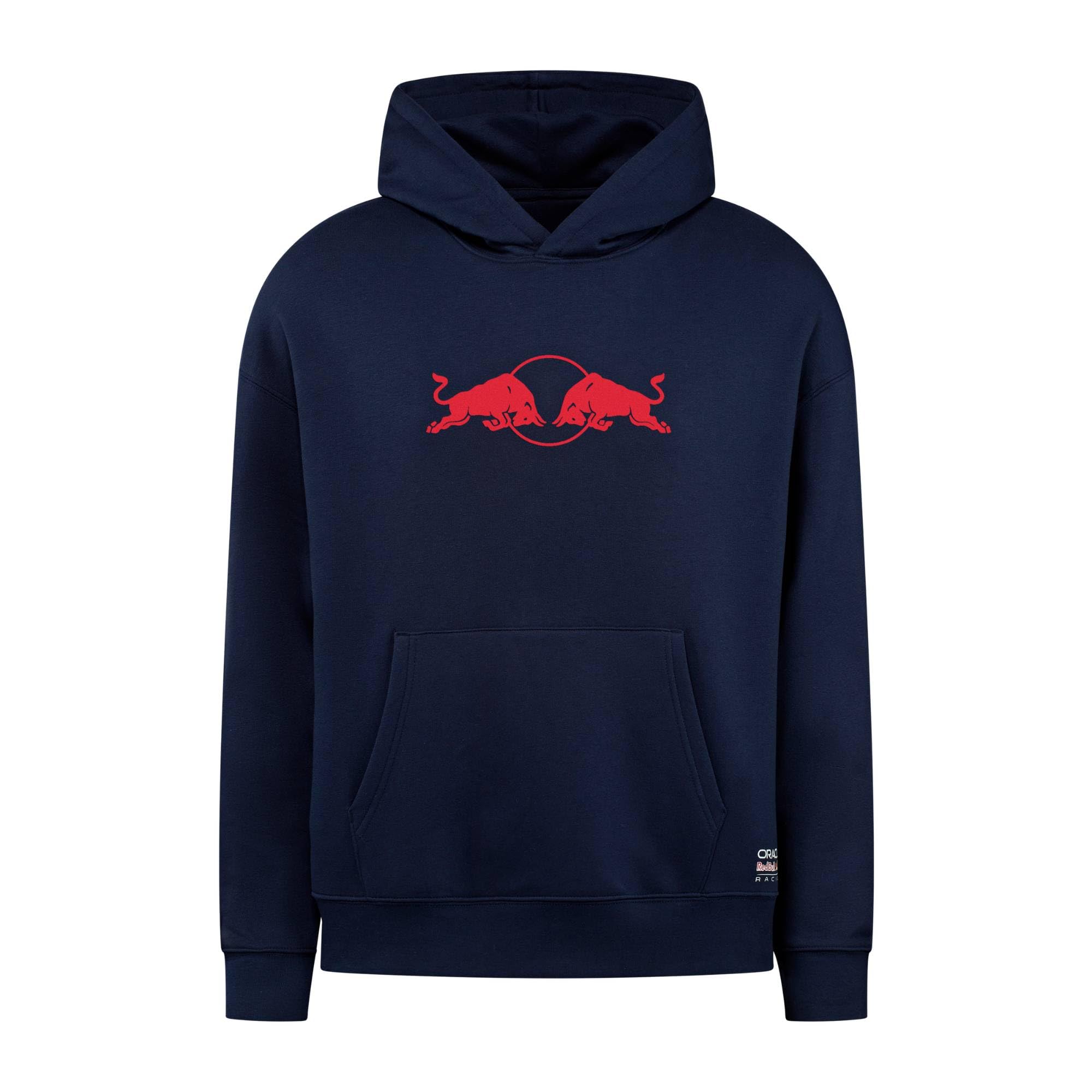 Red Bull ENERGY WEAR Oracle RB Racing Spark Hoodie Navy/Rot | Offizieller Formel 1 Fanartikel - 100% Baumwolle - Kapuzenpullover - Motorsport - Merchandise