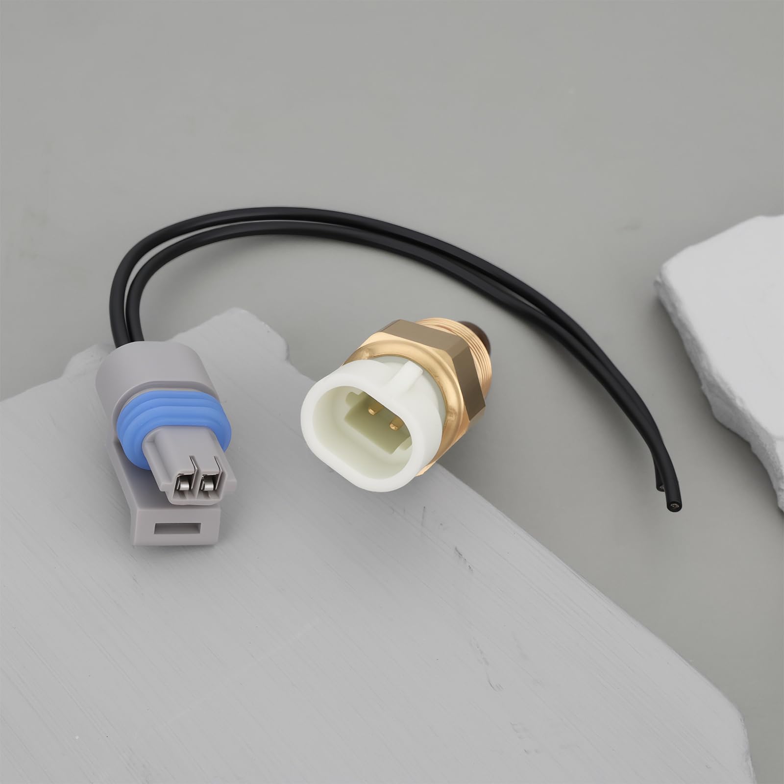 Sensore Di Temperatura Dell'aria Di Aspirazione Con Cablaggio Spina 25036751 Compatibile Con Cadillac Compatibile Con GM