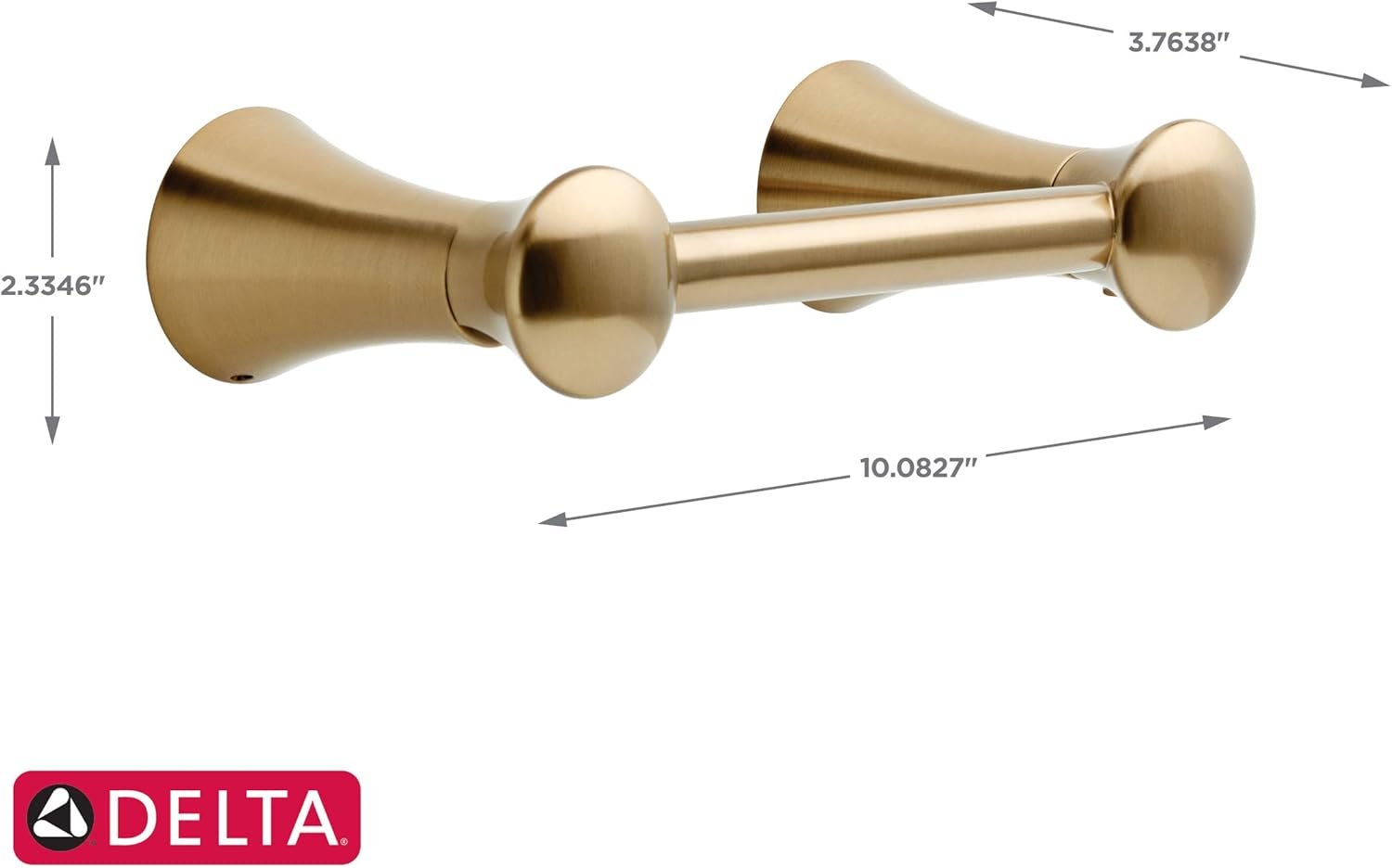 DELTA Lahara Pivoting Toilet Paper Holder, Champagne Bronze, Bathroom Accessories, 73850-CZ 3.75 x 8.75 x 2 Inches : Everything Else