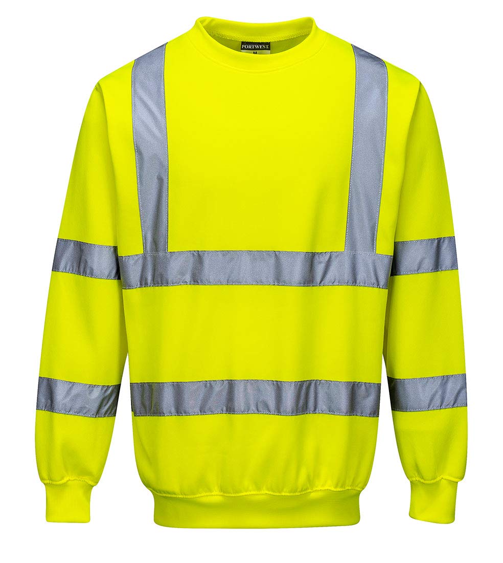 PORTWEST Warnschutz-Pullover, Farbe: Gelb, Größe: 5XL, B303YER5XL