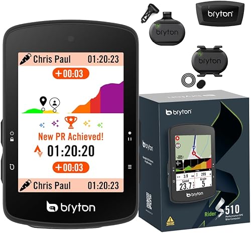 Miniatura 7 de Bryton Rider S510 - Pantalla táctil LCD a color de 2.8 pulgadas con GPS para bicicleta/ciclismo, mapa fuera de línea, compatible con radar