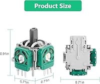 Vista 6 de EEEKit Joystick analógico de repuesto, paquete de 6 unidades de joystick analógico 3D para mandos de mando, módulo de sensor analógico de eje