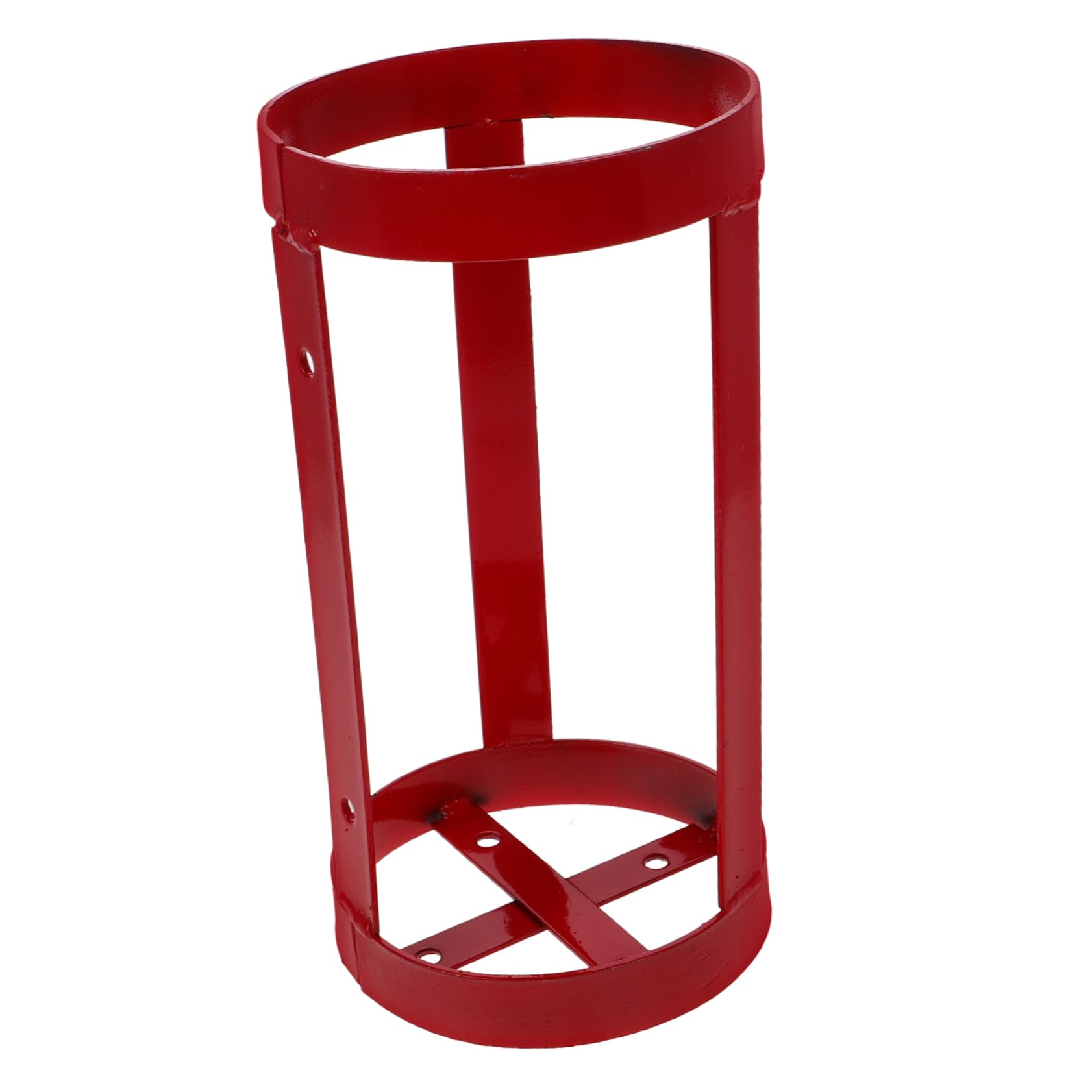 Supporto Rosso per Estintore in Ferro per Camion e Barche | Fissaggio Sicuro, Design Compatto, Installazione Semplice, Gabbia di Fissaggio per Uso Dedicato