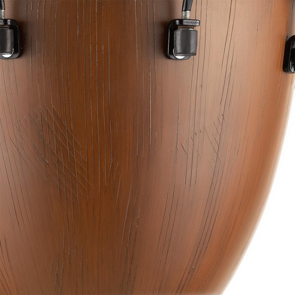 Meinl Percussion Djembe (tutte le stagioni) con guscio e testa sintetici, serie Alpine - NON MADE IN CHINA - 12" Medium Size tuned meccanicamente, 2 ANNI (ADJ12-BW)