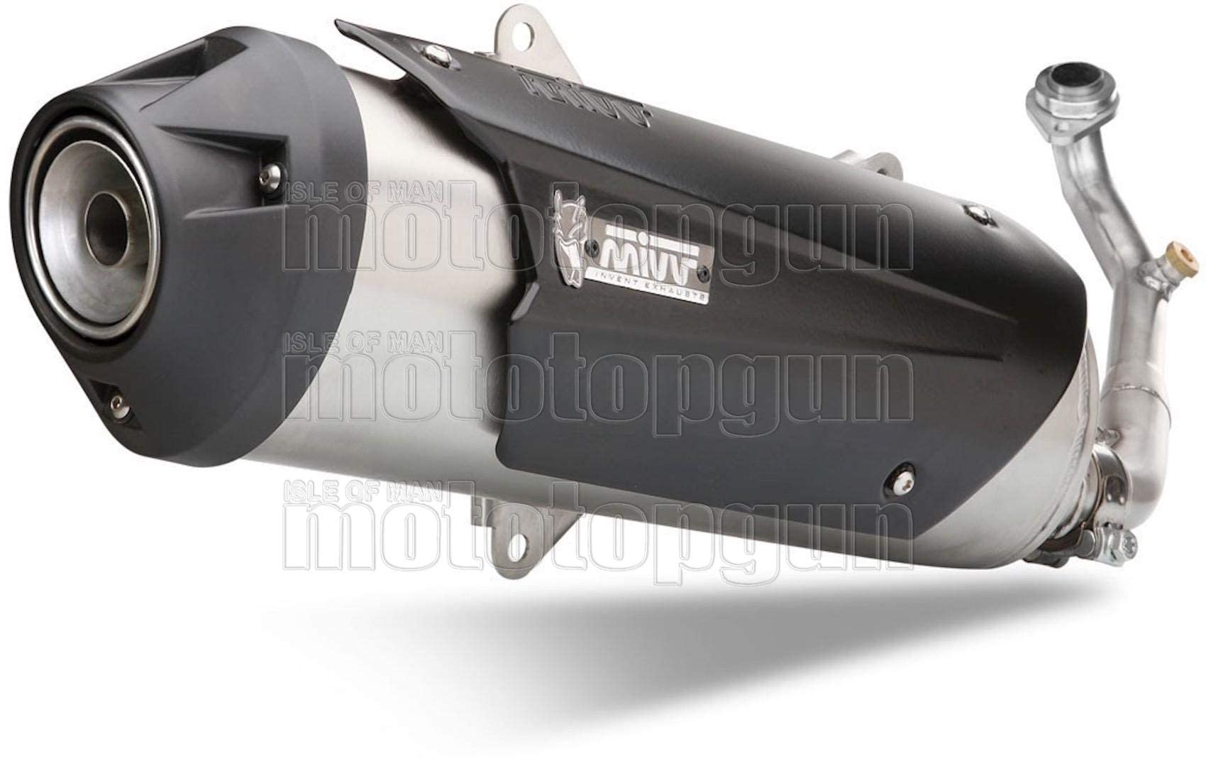 MIVV Pot d'échappement Urban en acier inoxydable compatible avec Yamaha X-Max Xmax 300 2017 2018 2019 2020