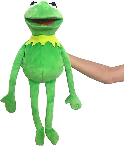 Kermit Frog Puppet, The Muppets Show, Soft Hand Frog Stuffed Plush Toy, Gift Ideas for Boys and Grils- 24 Inches