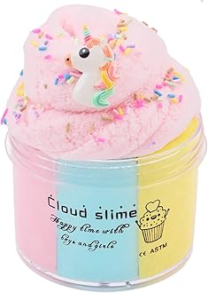 3 Colored Cloud Slime 200ML Premade Snow Slime Stretchy DIY Mud Sludge Toy Birthday Christmas Toys for Kids Party Favor for Boys Girls