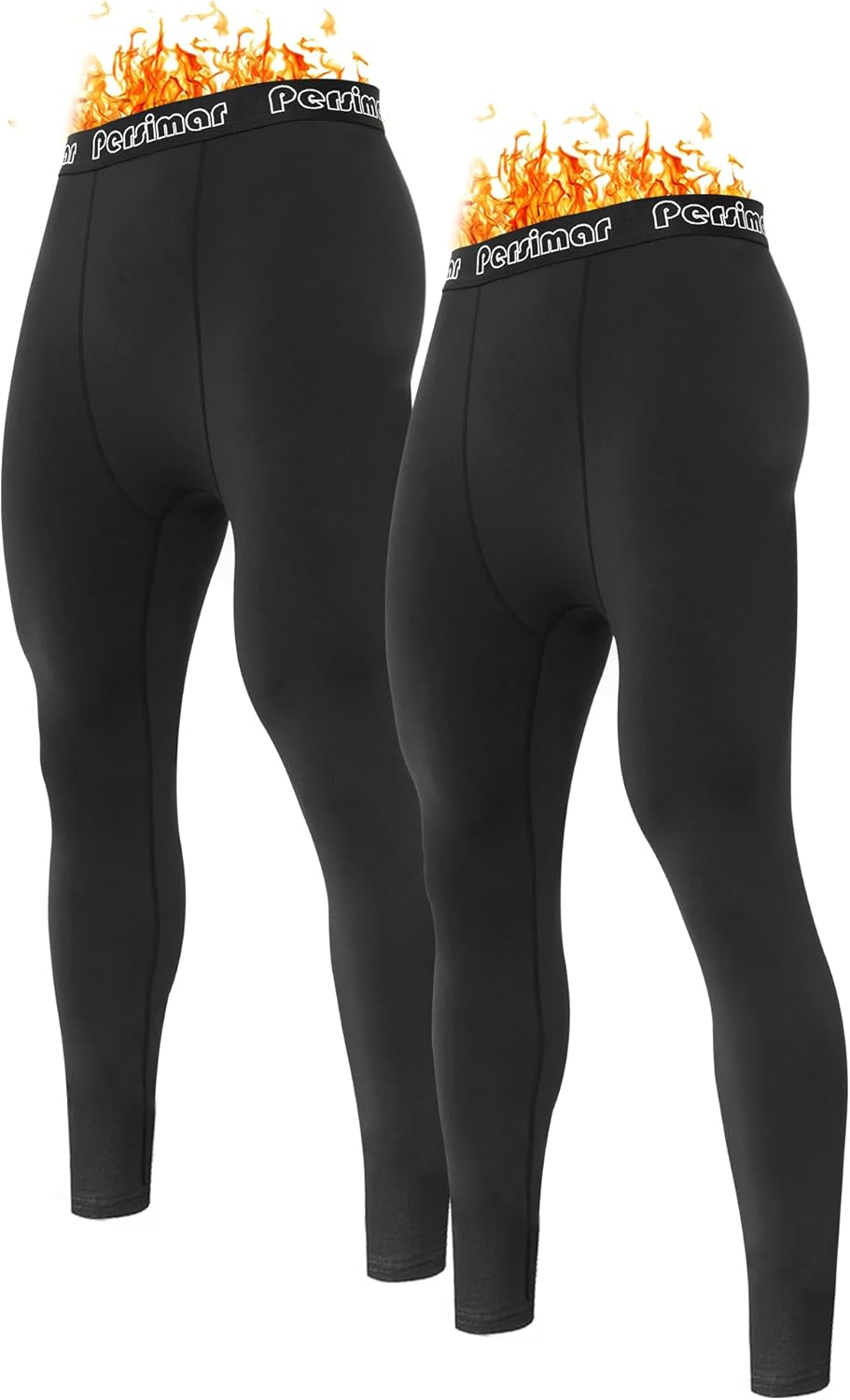persimar Upgraded Thermal Underwear for Men Long Johns Set for Cold Weather Base Layer Top & Bottom with Fleece Lined