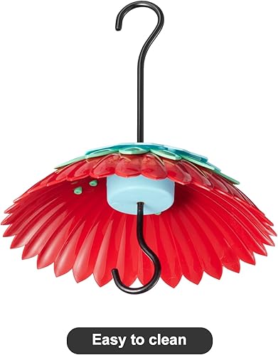 Miniatura 11 de Cubierta para comedero de pájaros de 8 pulgadas con foso de hormigas, deflector de comedero de pájaros con alimentador de colibríes, protector