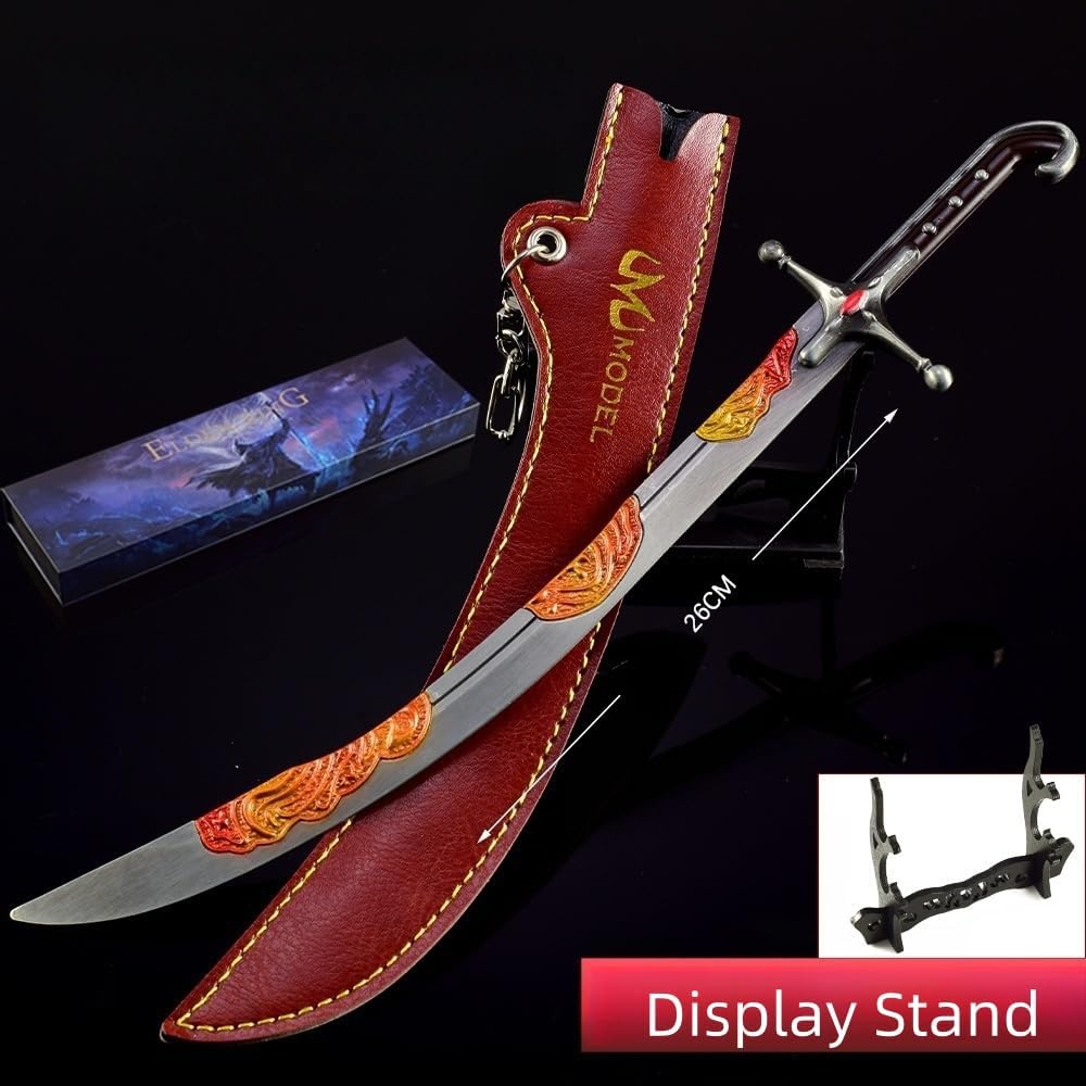 Superbuybox Game Elden Ring DLC Nightreign 12''30cm Scavenger's Curved Sword Giftbox Martial Arts Game Collection Gift Desk Decor w/Display Stand - Image 7
